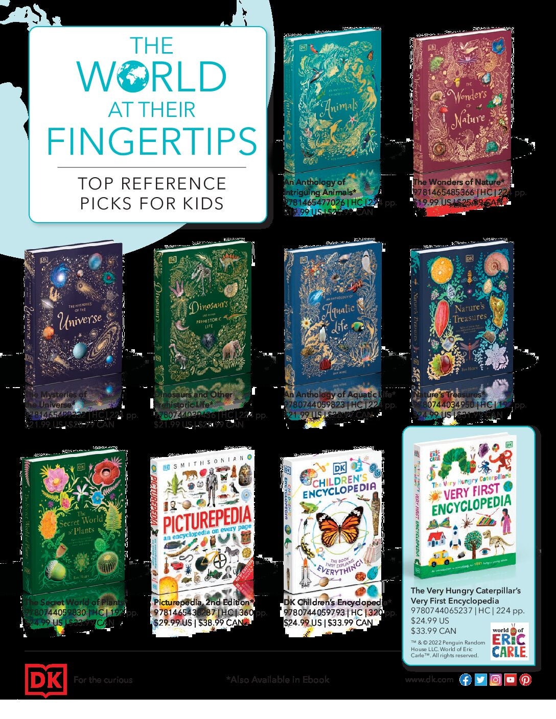DK Reference Books for Kids Sell Sheet cover