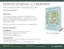 Lessons Learned and Cherished Sell Sheet cover