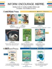 MIT Books for budding scientists, thinkers, and innovators from toddlers to teens Sell Sheet cover