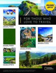 National Geographic Holiday Gifts For Those Who Love to Travel Sell Sheet cover
