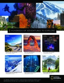 National Geographic Hundreds of Adventures to Explore Sell Sheet cover