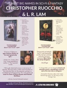 Astra Publishing Empire of Silence & Dragonfall Sell Sheet cover