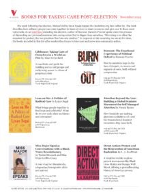 Books for Taking Care Post-Election cover